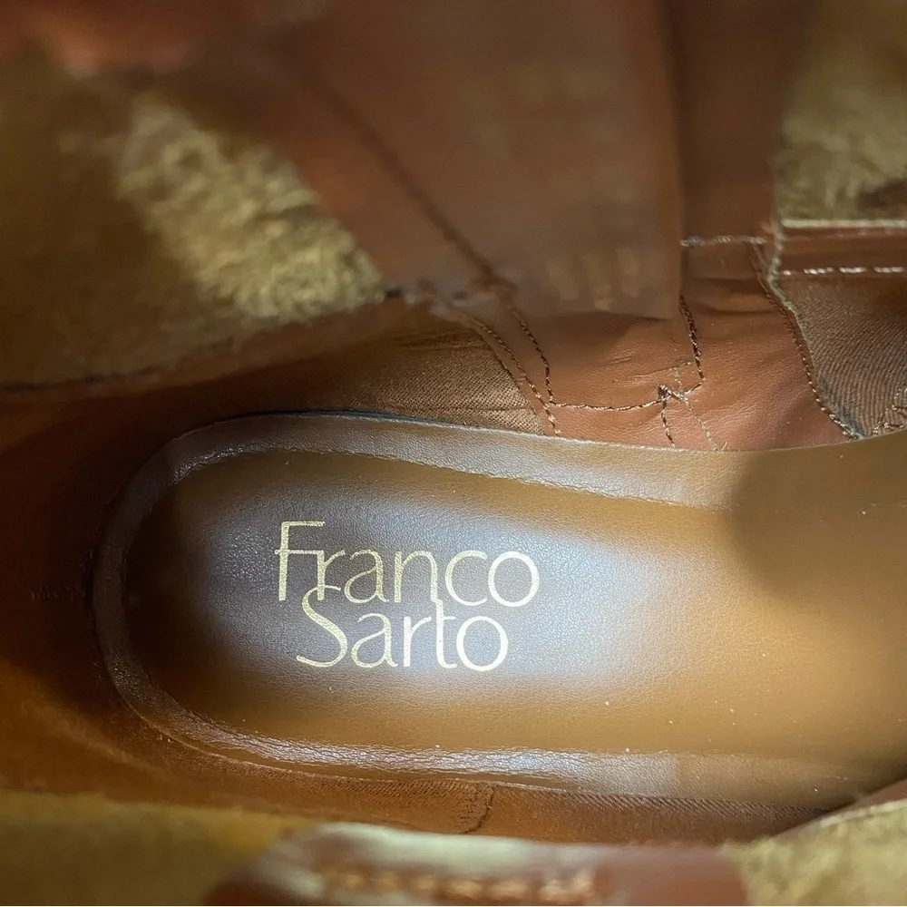 Franco Sarto Malina Brown Suede Bootie 8M